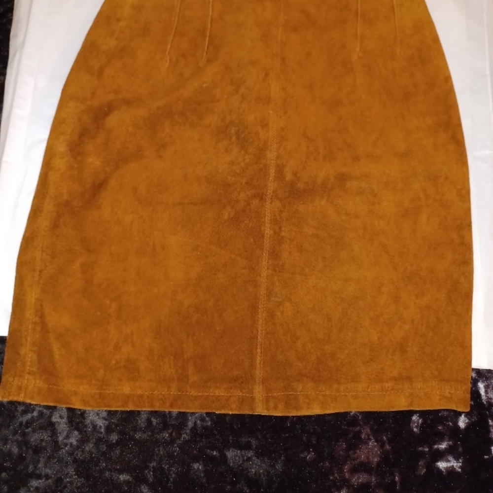 The Limited Brown and Orange Knee-Length Pencil Skirt